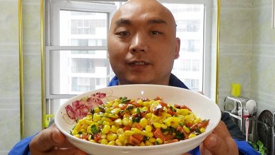 ​玉米炒火腿肠，贵州家常做法，制作简单