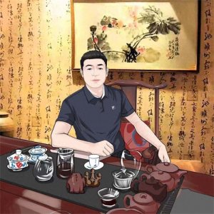 ​成熟沧桑简约大叔手绘头像