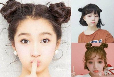 ​把短发发型扎起来，简单又好看，上街都美翻了