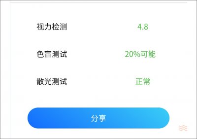 ​用微信就可以一键检测视力、散光和色盲