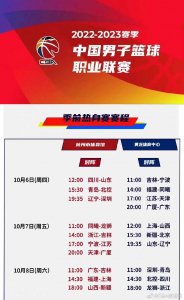 ​CBA常规赛10月10日打响，季前赛首战山东男篮对阵四川