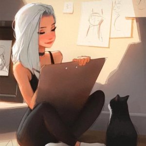 ​头像｜唯美手绘女生漫画头像