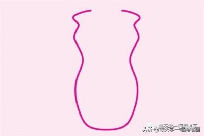 ​每天学一幅简笔画-漂亮的旗袍步骤图片教程