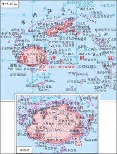 ​斐济的岛屿面积分布