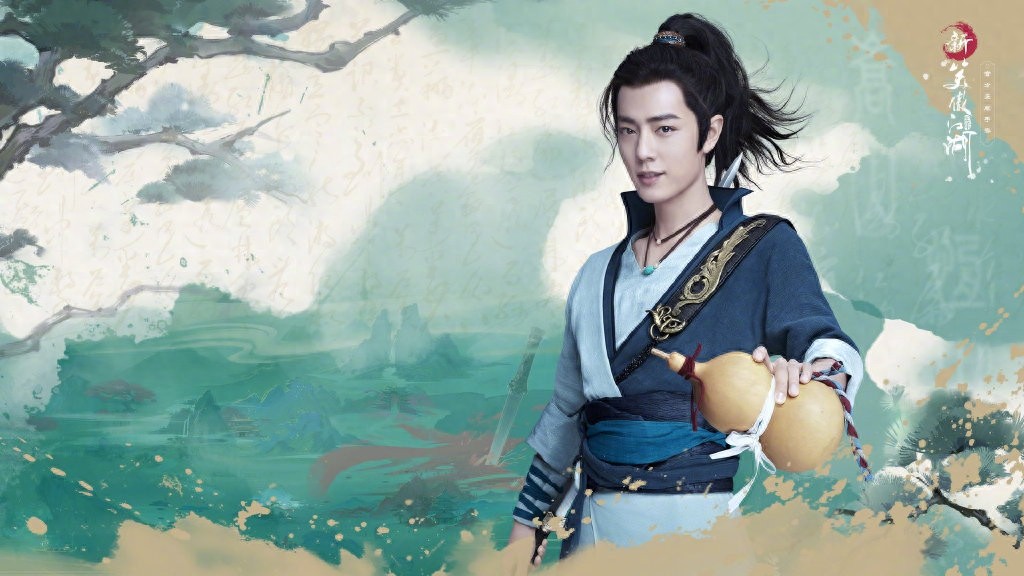 肖战令狐冲造型古风图，绝美壁纸get起来